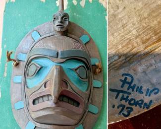 Signed Philip Thorn Ceremonial mask