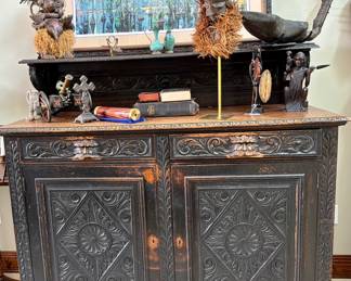Renaissance Revival-Style Antique Sideboard.