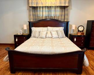 King size bed and matching nightstands
