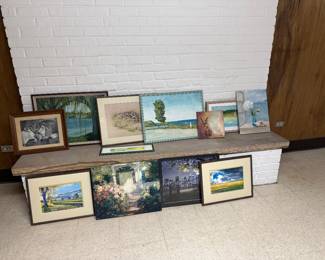 Artwork plus art supplies