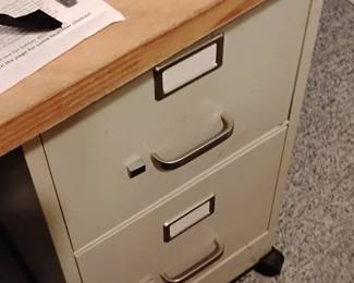6 each rolling file cabinets full of dividers