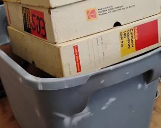Boxes of hundreds of slides..many of them taken while on flying over the USCG Vessel Polar Seas while in the polar zones.