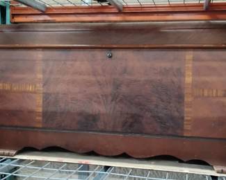 Big burled walnut chest