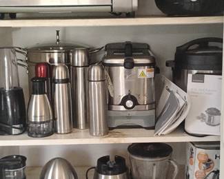 Abundance of kitchen appliances
