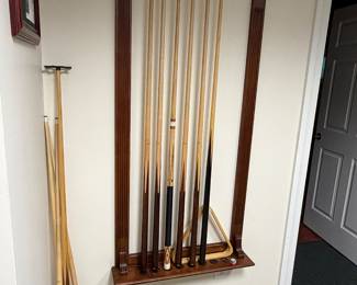 Brunswick Traditional Wall Rack, part of this home's beautiful Brunswick Pool Collection