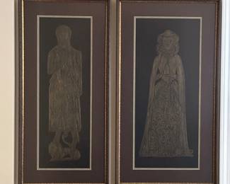 Brass rubbings from Westminister