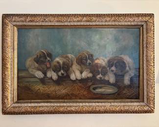 1895 Oil on Canvas - One of the most adorable we have seen