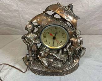 VTG "The Pirates" Figural Clock
