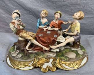 Capodimonte "The Card Cheats" Figurine