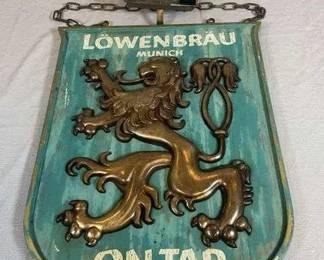 VTG Lowenbrau Beer Sign