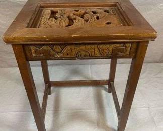 Carved Side Table