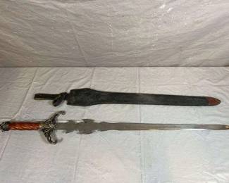 Frost Lion Heart Fantasy Sword