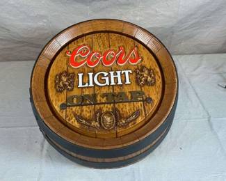 VTG Coors Light Beer Sign