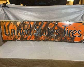Porcelain United States Tires Sign