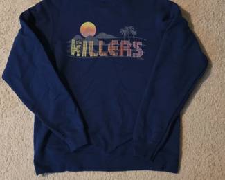 The Killers Band Graphic Sweatshirt Sunset Palm Tree Design