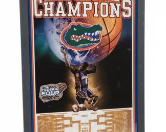 University of Florida NCAA Mens Basketball National Champions Framed Poster second image