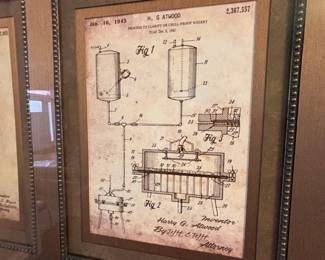 Framed Patent Prints of Distillery and Barware Equipment Atwood, Bryce, Thomas third image
