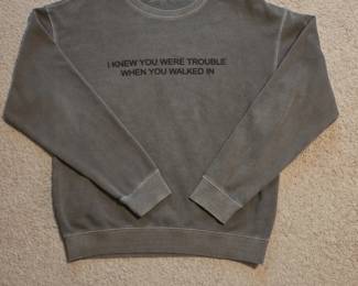 Taylor Swift Red Taylors Version I Knew You Were Trouble Graphic Sweatshirt