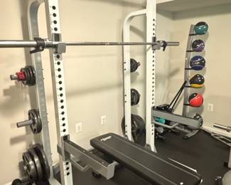 Fitness Gear Pro Power Rack with Bench and Weights