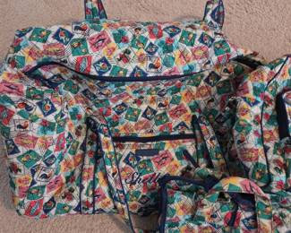 Vera Bradley Luggage Set Postcards Pattern