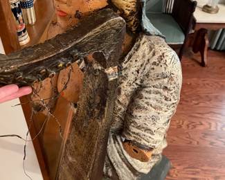 Bow figurehead for ship.  Purchased in England.  My opinion is that it was repainted.  We believe her hands will be found in storage before sale.  