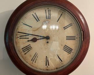 ANTiQUE CIR 1880 WINTERHALDER & HOFMEIER WALL CLOCK STUNNING MOVEMENT.  Working condition unknown, some flaws on face.  