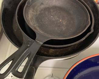9” “Chef Skillet” USA, “56”, no name #8, Wagner #13 3/8