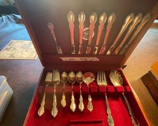 5 sets of silver plate flatware