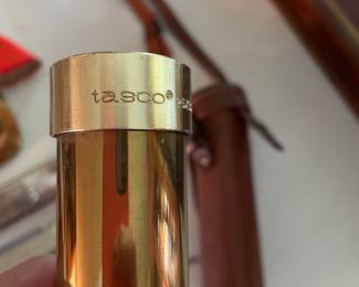 Tasco spy glass in leather case