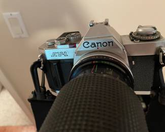 Cannon AV1 with several lens