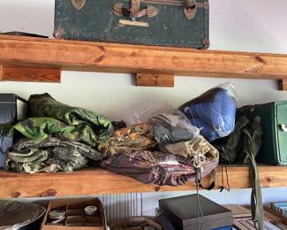 Tons of hunting clothing and accessories