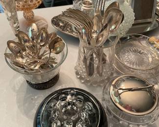 Sterling spoons and serving pieces
