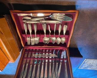 5 sets of silver plate flatware