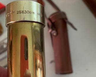 Tasco spy glass in leather case