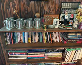References books and Hadji memorabilia 