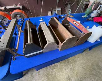 Vintage tool boxes