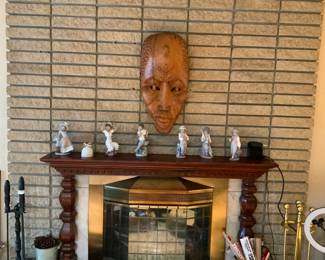 Llardro 6 pieces/African mask