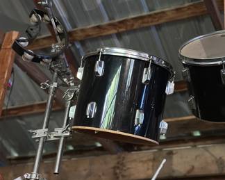 Several vintage drum sets 