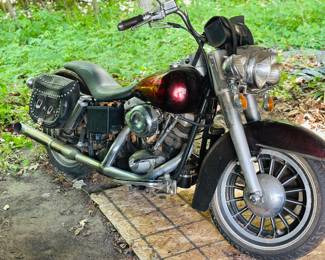 Vintage Harley Davidson, Electra glide w/ shovelhead 23,457 miles As Is 
