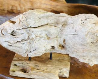 Driftwood fish carving 