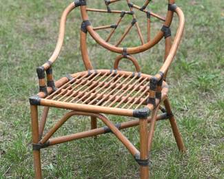 "Cracked Ice" rattan armchair 