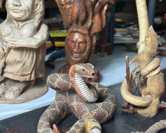 Snake taxidermy 