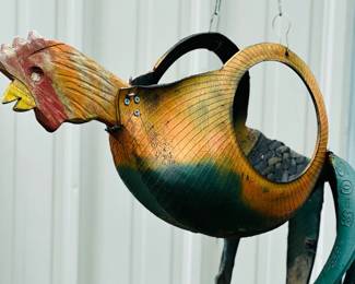 Recycled yard art from old vehicle tires