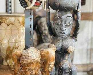 Luba Caryatid Sculpture 