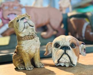 Several bulldog decor 