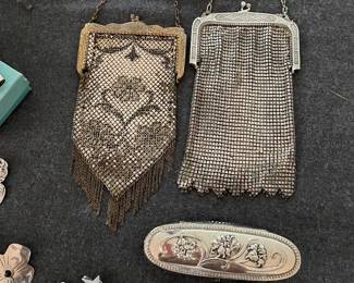 Silver purses and plate boxes