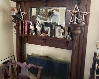 Fireplace mantle #2.  Oak 