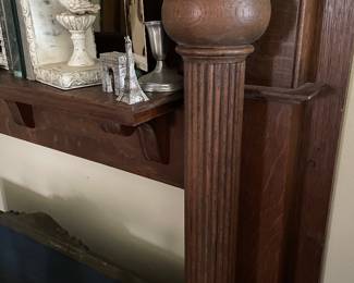 Fireplace mantle #2.  Oak 