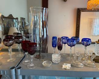 Buffet lamps, Bavarian wine hocks 