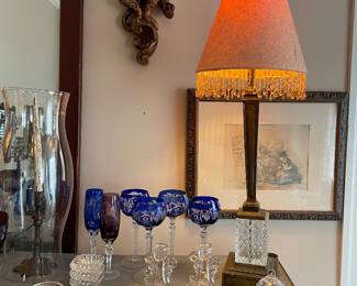 Buffet lamps, Bavarian wine hocks 